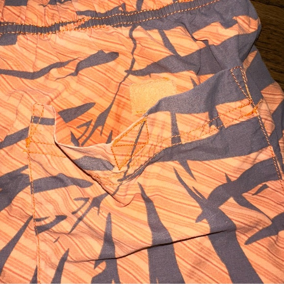 Mens XXL Columbia Water Short orange grey Tropical print - Picture 8 of 16